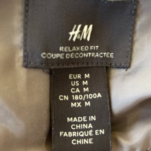 H&M SZ M Light Mocha Relaxed Fit Utility Jacket / Shacket Preppy Ranch Wardrobe - Picture 8 of 11